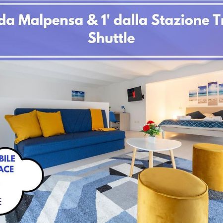 10' Da Malpensa & 1' Dalla Stazione TreniShuttle Leilighet Somma Lombardo Eksteriør bilde
