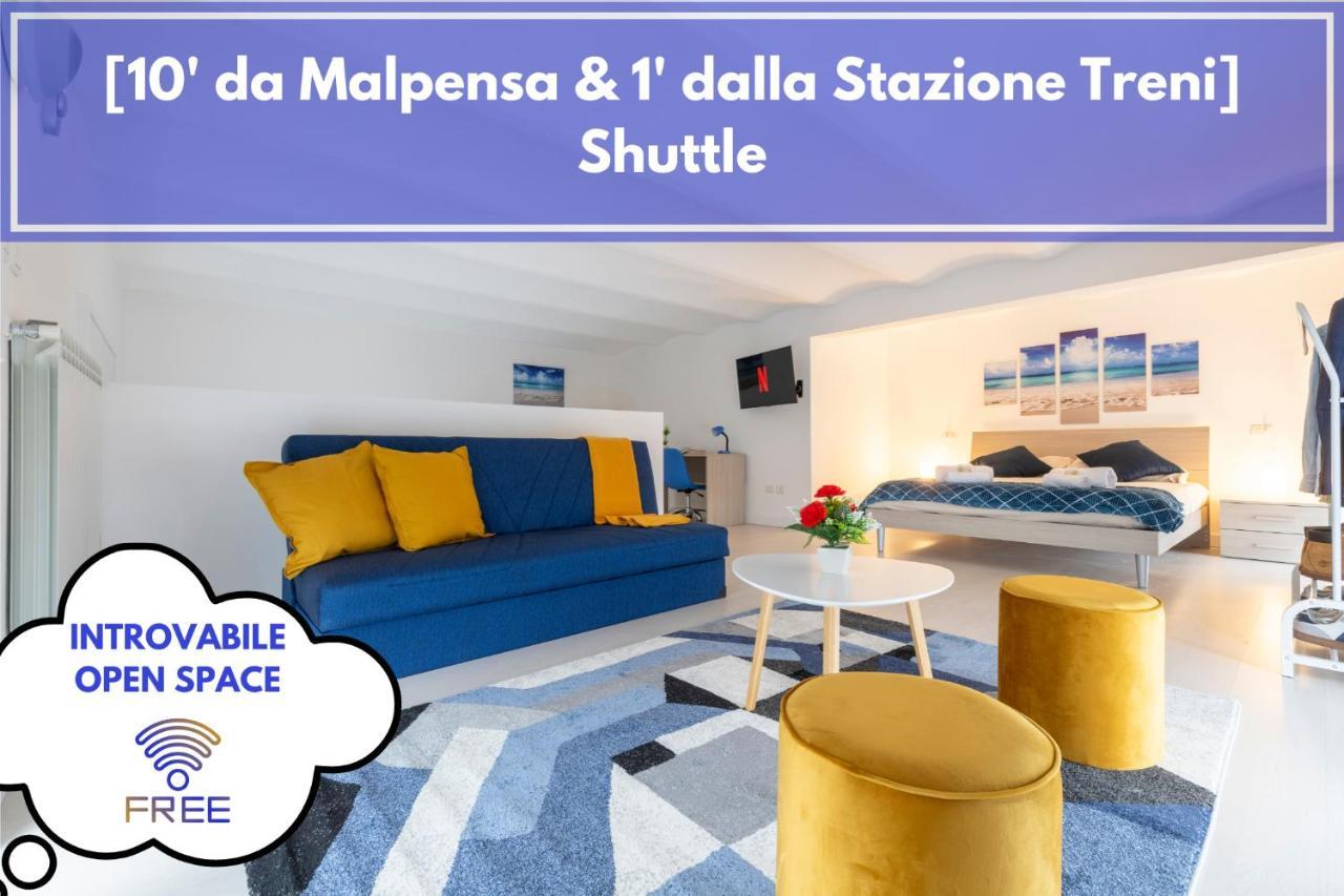 10' Da Malpensa & 1' Dalla Stazione TreniShuttle Leilighet Somma Lombardo Eksteriør bilde